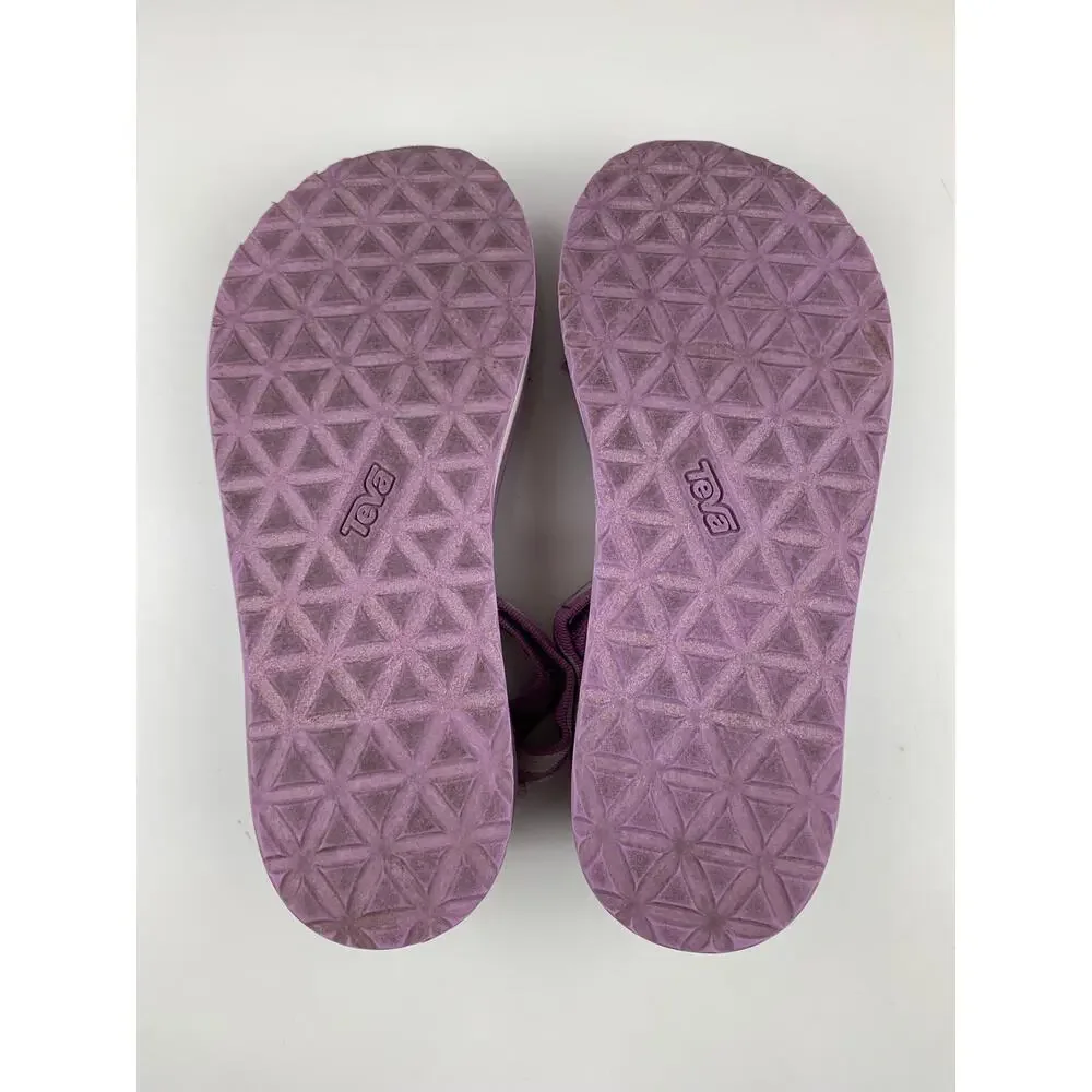 Teva Flatform Universal Sandals Platform Purple White Strappy Women's 9 Y2K 90s